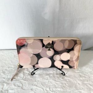 Kate Spade Pink and Black Women's Wallet